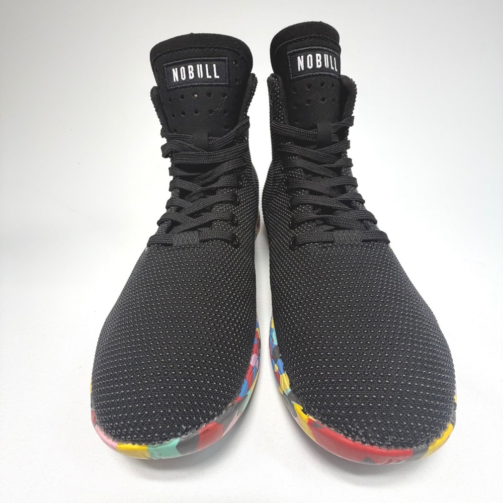NOBULL High Top Trainer Shoes Black Speckled Sole Mens 8 Womens 9.5 - Picture 5 of 10